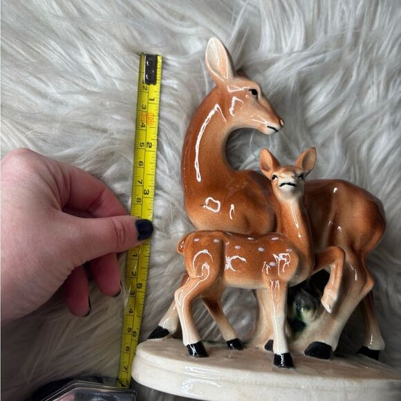 Made in Japan vintage Ceramic Deer fawn Figurine  cottage core home decor - Picture 5 of 5